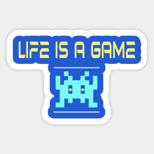 80's Gamer Life Sci Fi Alien Tee Sticker